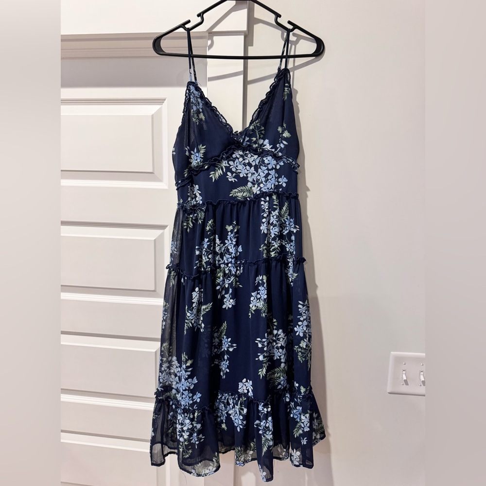 Blu Pepper Navy Floral Dress